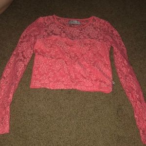 Long sleeve crop top